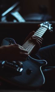 Preview wallpaper electric guitar, guitar, musical instrument, hands, guitarist