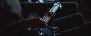 Preview wallpaper electric guitar, guitar, musical instrument, hands, guitarist