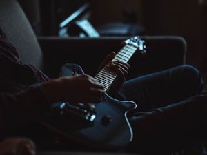 Preview wallpaper electric guitar, guitar, musical instrument, hands, guitarist