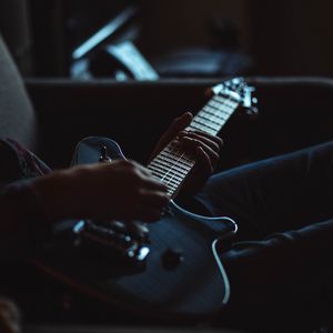 Preview wallpaper electric guitar, guitar, musical instrument, hands, guitarist