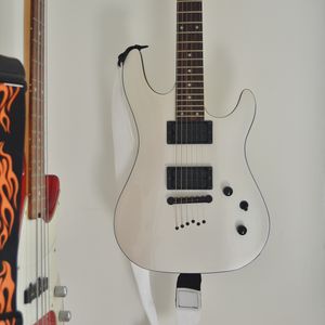 Preview wallpaper electric guitar, guitar, strings, musical instrument, white