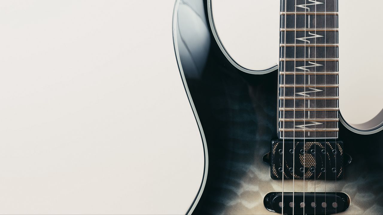 Wallpaper electric guitar, guitar, strings, music, white background