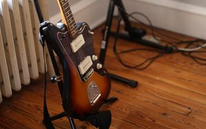 Preview wallpaper electric guitar, guitar, synthesizer, musical instruments, music