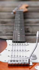 Preview wallpaper electric guitar, strings, fretboard