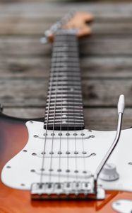 Preview wallpaper electric guitar, strings, fretboard