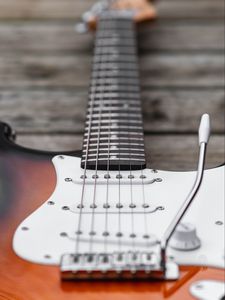 Preview wallpaper electric guitar, strings, fretboard