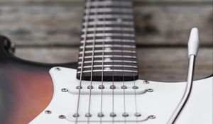 Preview wallpaper electric guitar, strings, fretboard