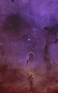 Preview wallpaper elephant trunk nebula, nebula, stars, space