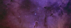 Preview wallpaper elephant trunk nebula, nebula, stars, space