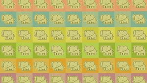 Preview wallpaper elephants, colorful, cool, drawing