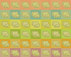 Preview wallpaper elephants, colorful, cool, drawing