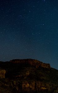 Preview wallpaper elevation, starry sky, night