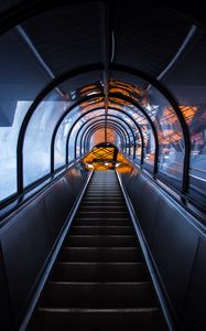 Preview wallpaper elevator, stairs, tunnel, architecture, construction