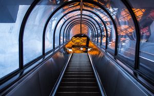 Preview wallpaper elevator, stairs, tunnel, architecture, construction