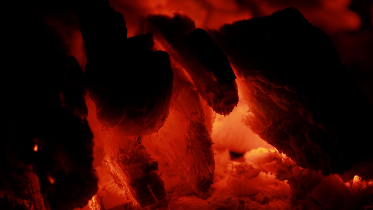 Wallpaper embers, ash, fire, bonfire, smoldering