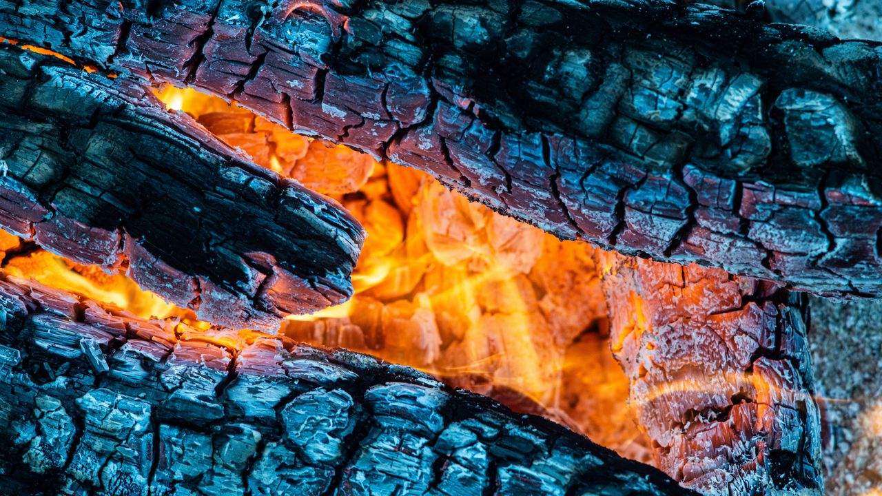 Wallpaper embers, flame, fire, cinder