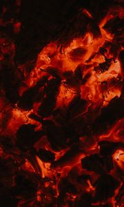 Preview wallpaper embers, glow, red, dark