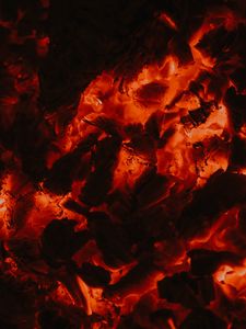 Preview wallpaper embers, glow, red, dark