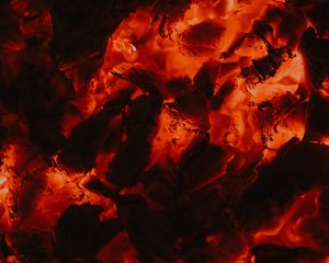 Preview wallpaper embers, glow, red, dark