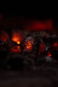 Preview wallpaper embers, hot, glow, dark