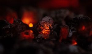 Preview wallpaper embers, hot, glow, dark