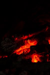 Preview wallpaper embers, light, hot, dark