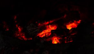 Preview wallpaper embers, light, hot, dark