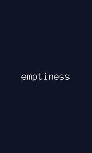 Preview wallpaper emptiness, word, text, minimalism