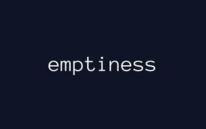 Preview wallpaper emptiness, word, text, minimalism