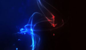 Preview wallpaper energy, glow, abstraction, blue, red