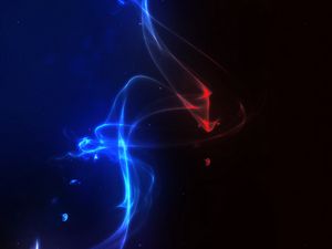 Preview wallpaper energy, glow, abstraction, blue, red