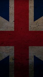 Preview wallpaper england, lines, crosses, red, stripes, black, united kingdom, texture, flag, symbol
