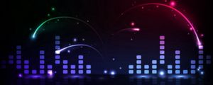 Preview wallpaper equalizer, colorful, dark, background