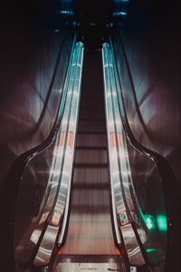 Preview wallpaper escalator, backlight, light, metro, tunnel