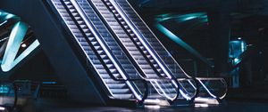 Preview wallpaper escalator, building, room, staircase