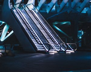 Preview wallpaper escalator, building, room, staircase