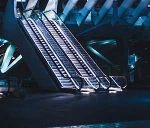 Preview wallpaper escalator, building, room, staircase