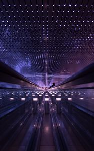 Preview wallpaper escalator, metro, interior, light, architecture