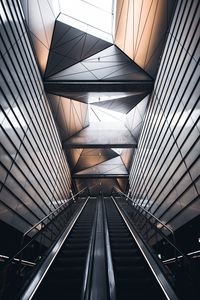 Preview wallpaper escalator, metro, interior, architecture, building