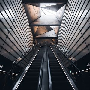 Preview wallpaper escalator, metro, interior, architecture, building