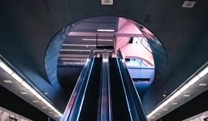 Preview wallpaper escalator, metro, station, interior