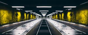 Preview wallpaper escalator, metro, tunnel, backlight