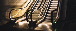 Preview wallpaper escalator, stairs, building, room