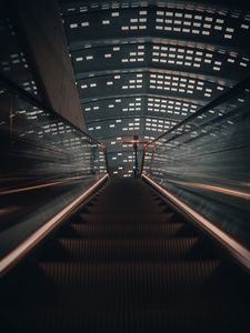 Preview wallpaper escalator, stairs, ceiling, design