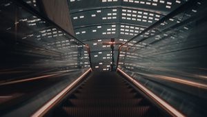 Preview wallpaper escalator, stairs, ceiling, design