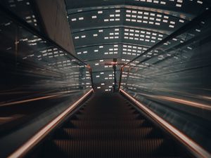 Preview wallpaper escalator, stairs, ceiling, design