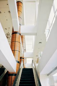 Preview wallpaper escalator, stairs, columns, architecture