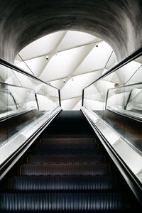 Preview wallpaper escalator, stairs, construction, interior, building