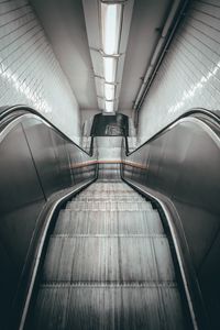 Preview wallpaper escalator, stairs, tunnel, lighting