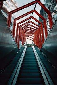 Preview wallpaper escalator, stairs, tunnel, architecture